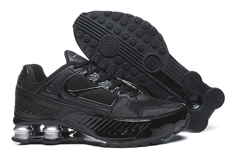 New 2020 Nike Shox R4 Black Silver Shoes